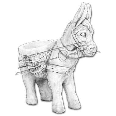Esel 157, H: 87 cm, 120 kg
