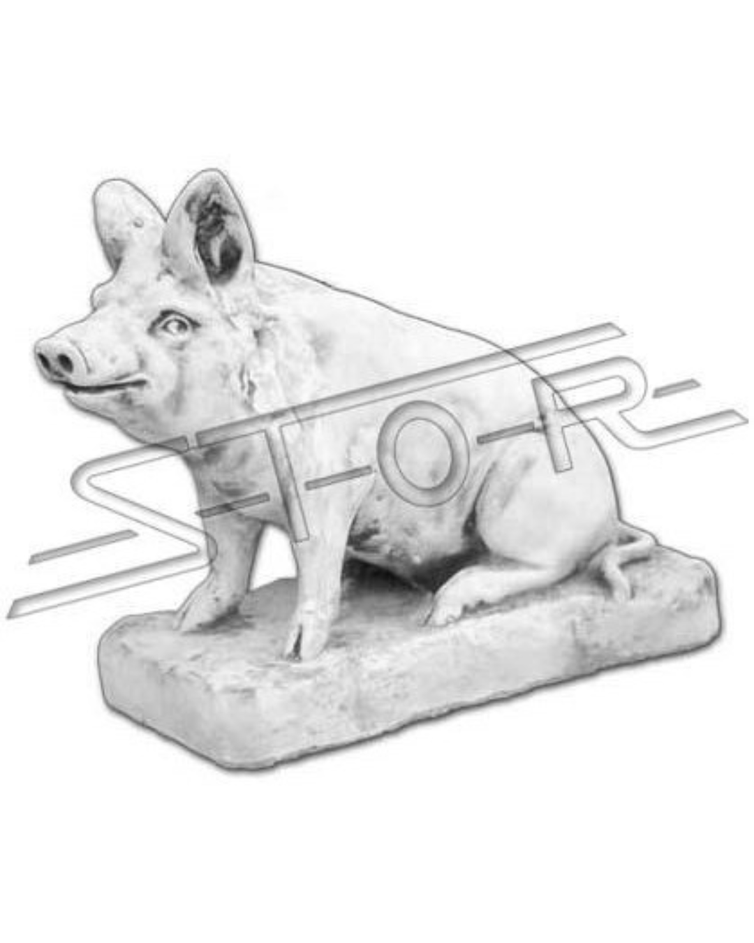 Schwein 148, H: 40 cm, 26 kg