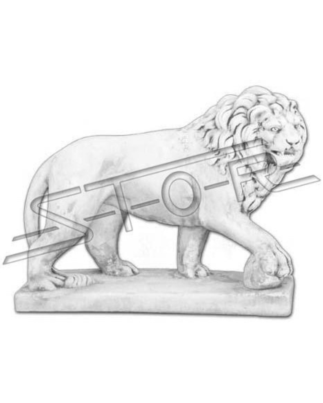 Löwe 328, H: 57 cm, 79 kg